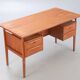 Scandinavian double-sided desk in teak by Gunnar Nielsen