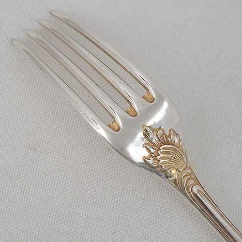 Christofle Marly, 8 table forks 20.5 cm silver-plated, recent pieces.