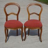 Paire de chaises Louis Philippe