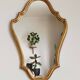 Miroir bois doré vintage