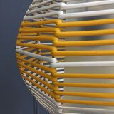 Suspension jaune et blanche années 1960
