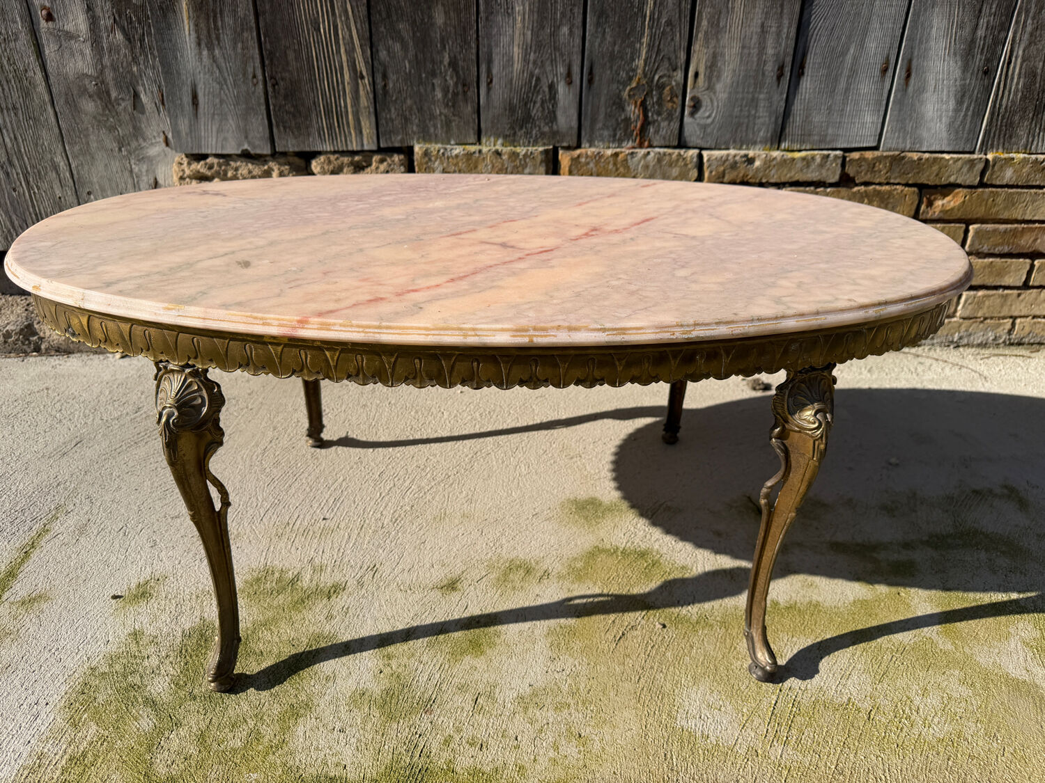 Louis XV marble coffee table