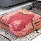 Moroccan kilim pouf