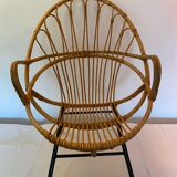Vintage rattan chair from Rohe Noordwolde