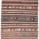 Muticolor Turkish Vintage Kilim Rug, 161x206Cm