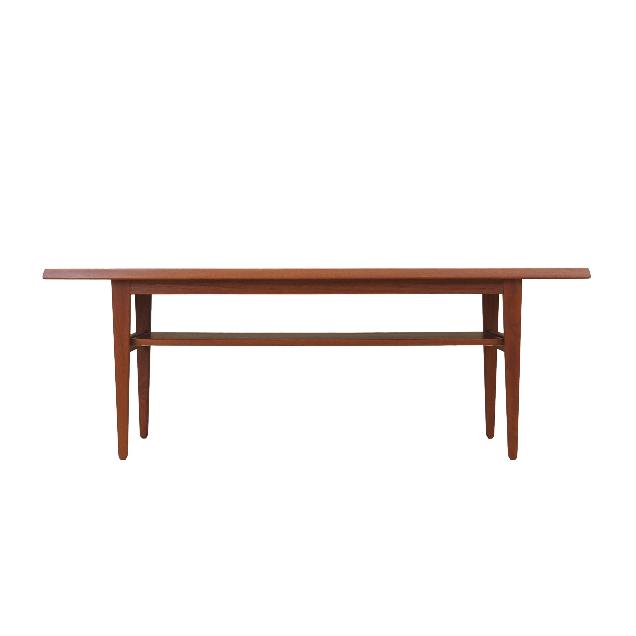 Teak coffee table, Danish design, 1970s, production: Denmark