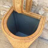 Rattan umbrella holder