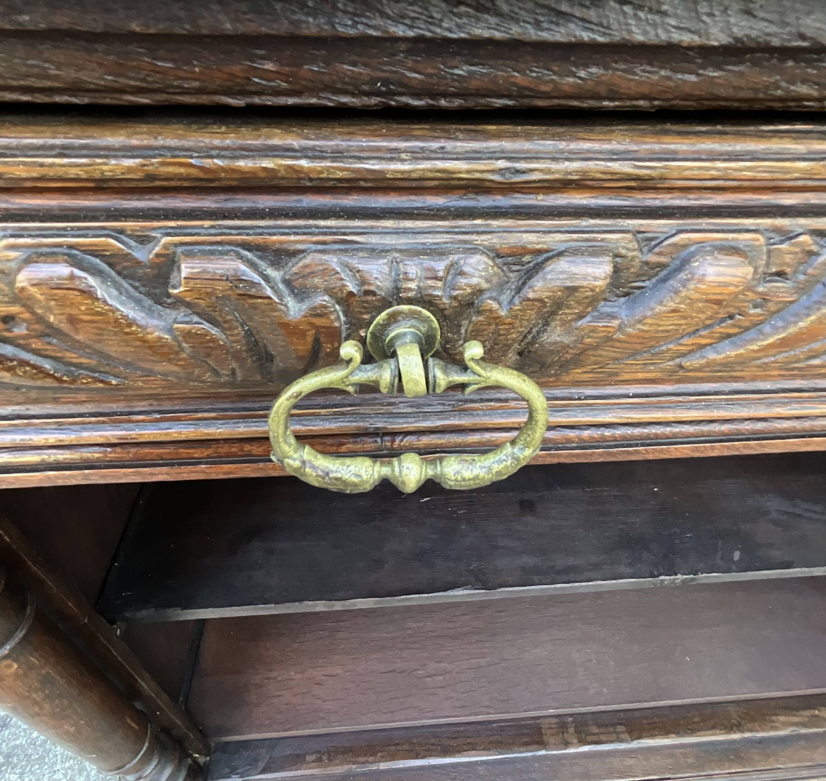 Solid Oak Storage Unit – Country Style, Late 19th Century
