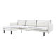 Sia Ester light grey corner sofa, like new