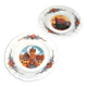 Sarreguemines lot de 2 assiettes à dessert Obernai décor Loux 3 fleurs