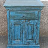 Extra furniture in old blue wood