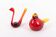 Swedish Art glass Birds sculptures from Bergdala, 1970’s