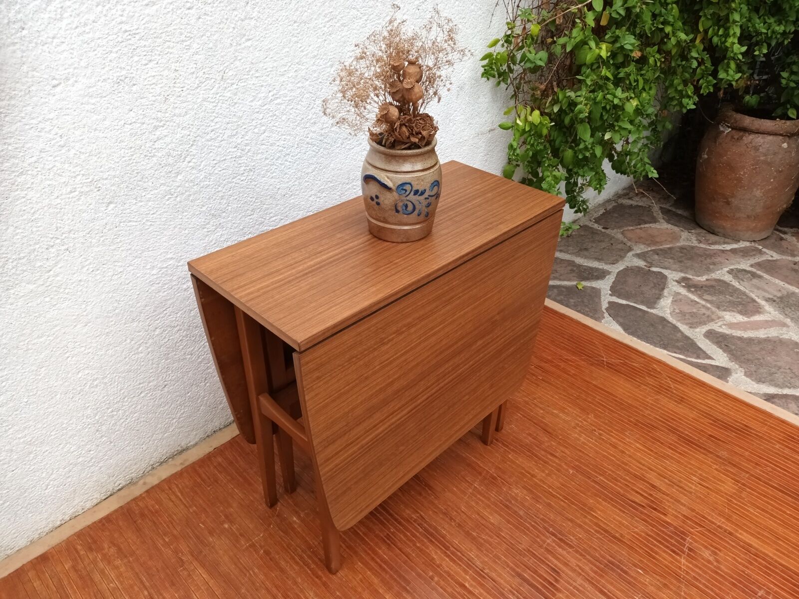 Scandinavian folding teak table
