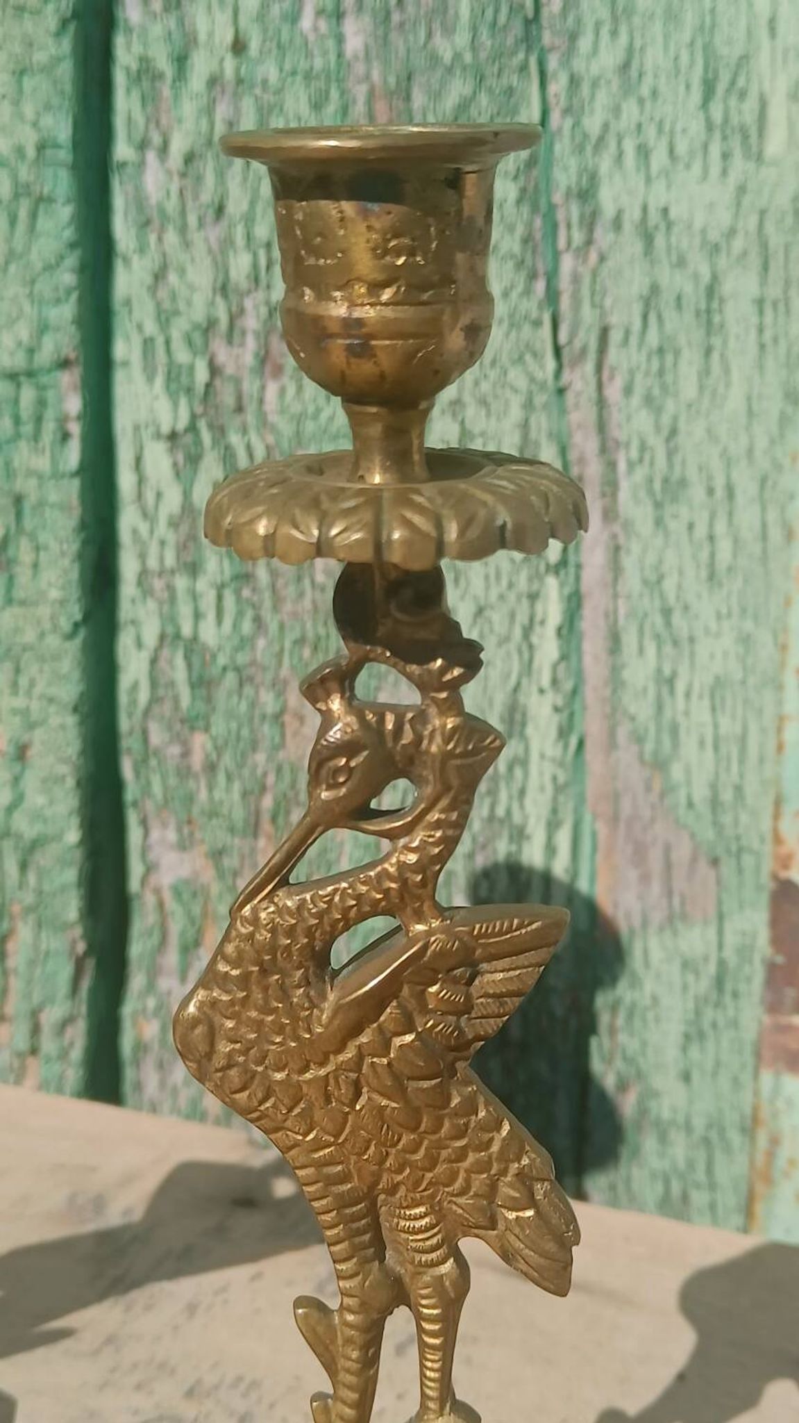 Bougeoirs anciens en bronze