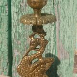 Antique bronze candlesticks