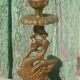 Bougeoirs anciens en bronze