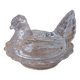 Bonbonnière sucrier poule verre 1920