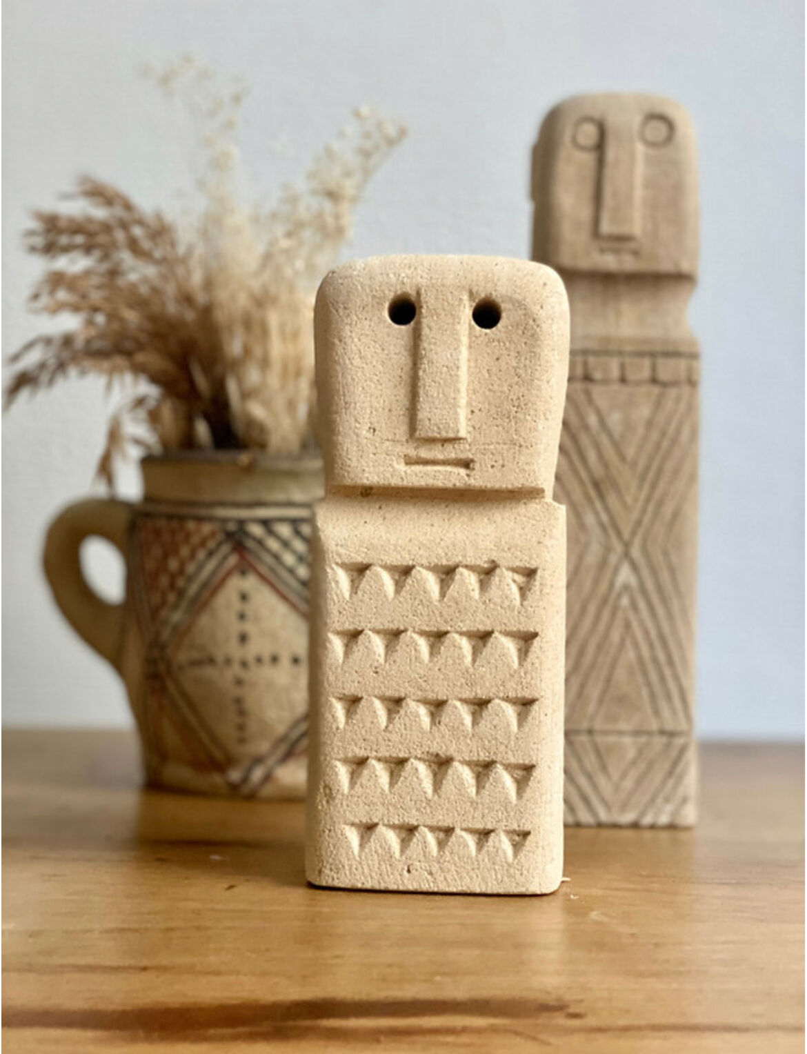 Minimalist stone face