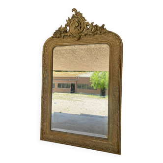 Miroir ancien style Louis XV d'époque Napoléon III