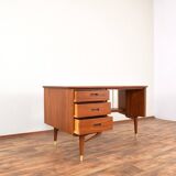 Mid-Century Organic Teak Desk from Sola Møbler, 1960s.