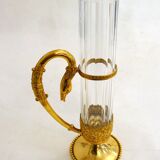 Swan neck soliflore vase in Empire style