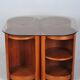 Mid-Century Modern Nesting Table in Oak and Smoked Glass, Czech, 1960s, Set of 5