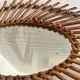 Vintage rattan mirror