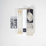 Lampe à suspension danoise "String Light" conçue par Brylle & Jacobsen, années 1960
