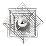 Vintage wall lamp 1970 space age chrome