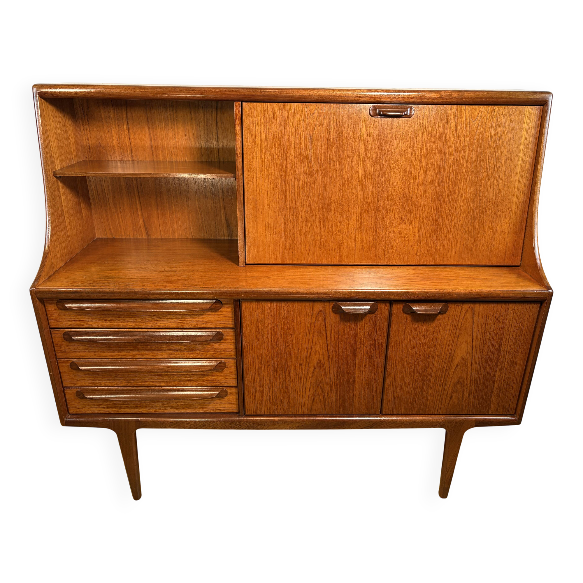 Vintage A. Younger “Sequence” Teak Highboard 1960 Designed by John Herbert