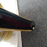 Yellow black teapot, art deco style, vintage