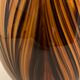 Yellow and black glass vase