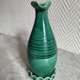 Small green ceramic pitcher