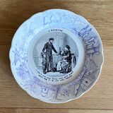 5 talking plates "saving" Sarreguemines