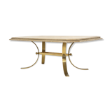 Travertine coffee table, Italy, 1980