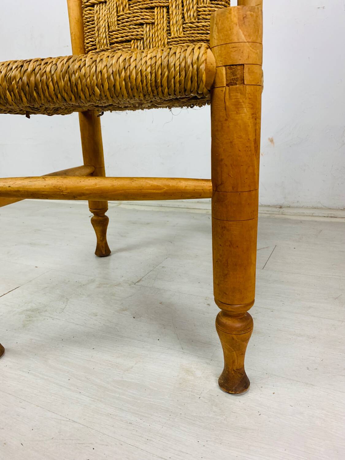 Wood and rope chair