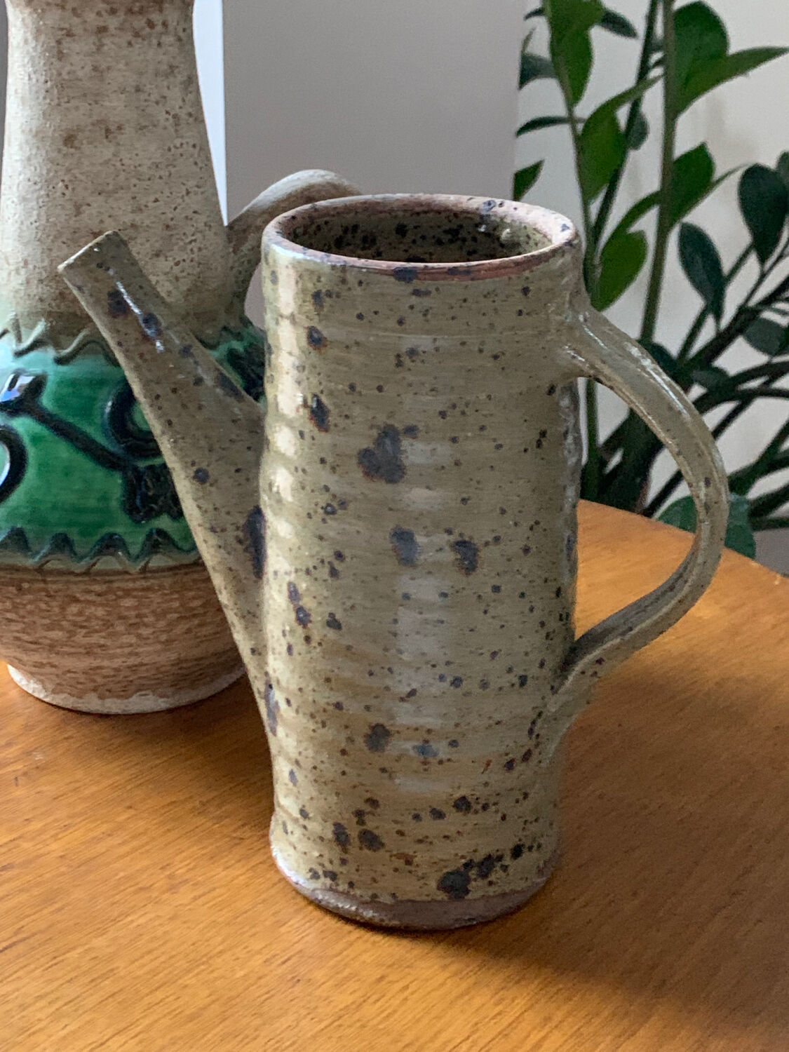 Gustave Tiffoche pyrite stoneware pitcher
