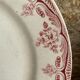 Old flat plates in red, green and blue gray.