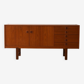 1900 teak sideboard with drawers and doors