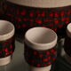 Punch set in ceramics - bowl & 11 cups - by Dümler & Breiden - Germany - 1960's