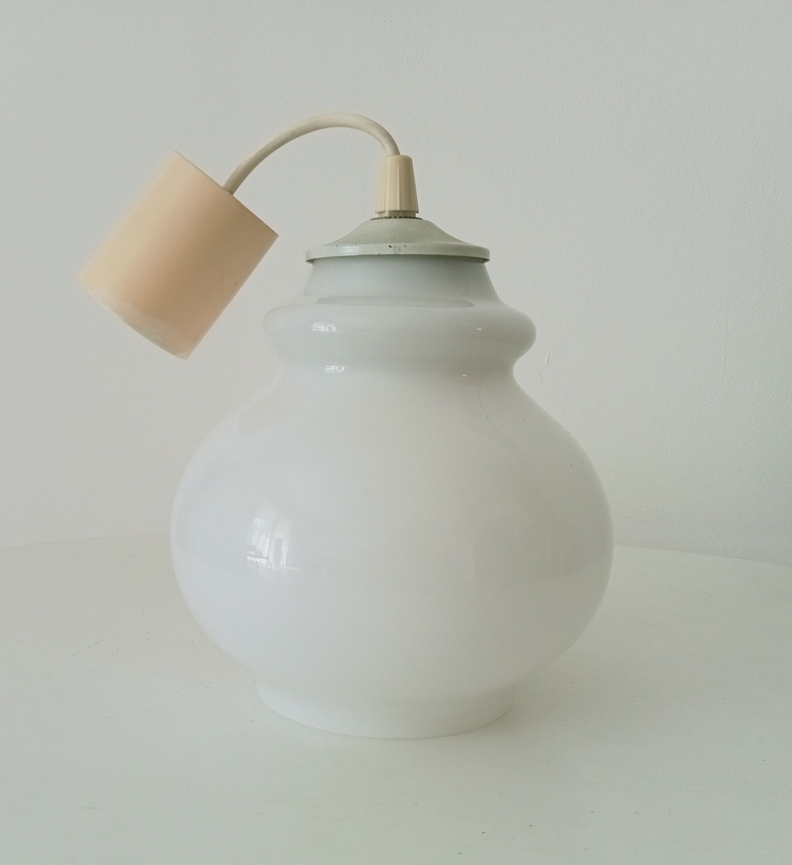 Vintage opaline pendant lamp