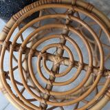 Vintage rattan stool