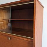 Armoire vitrine et secrétaire en palissandre années 50/60