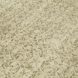 Hand-Knotted Vintage Turkish Beige Rug 203 cm x 309 cm - 38989