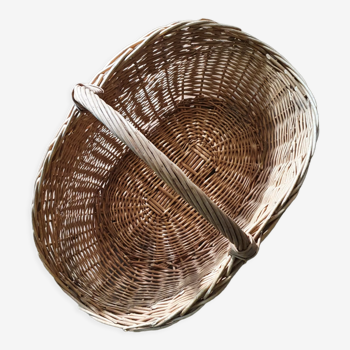 Vintage wicker log basket