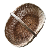 Vintage wicker log basket