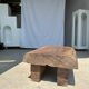 Asian solid wood quadripod brutalist coffee table H30 L81 l42