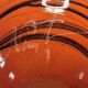 Art Glass Orange Vase