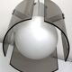 Veca, Italian vintage glass and chrome chandelier