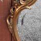 Miroir doré baroque style Louis XV biseauté